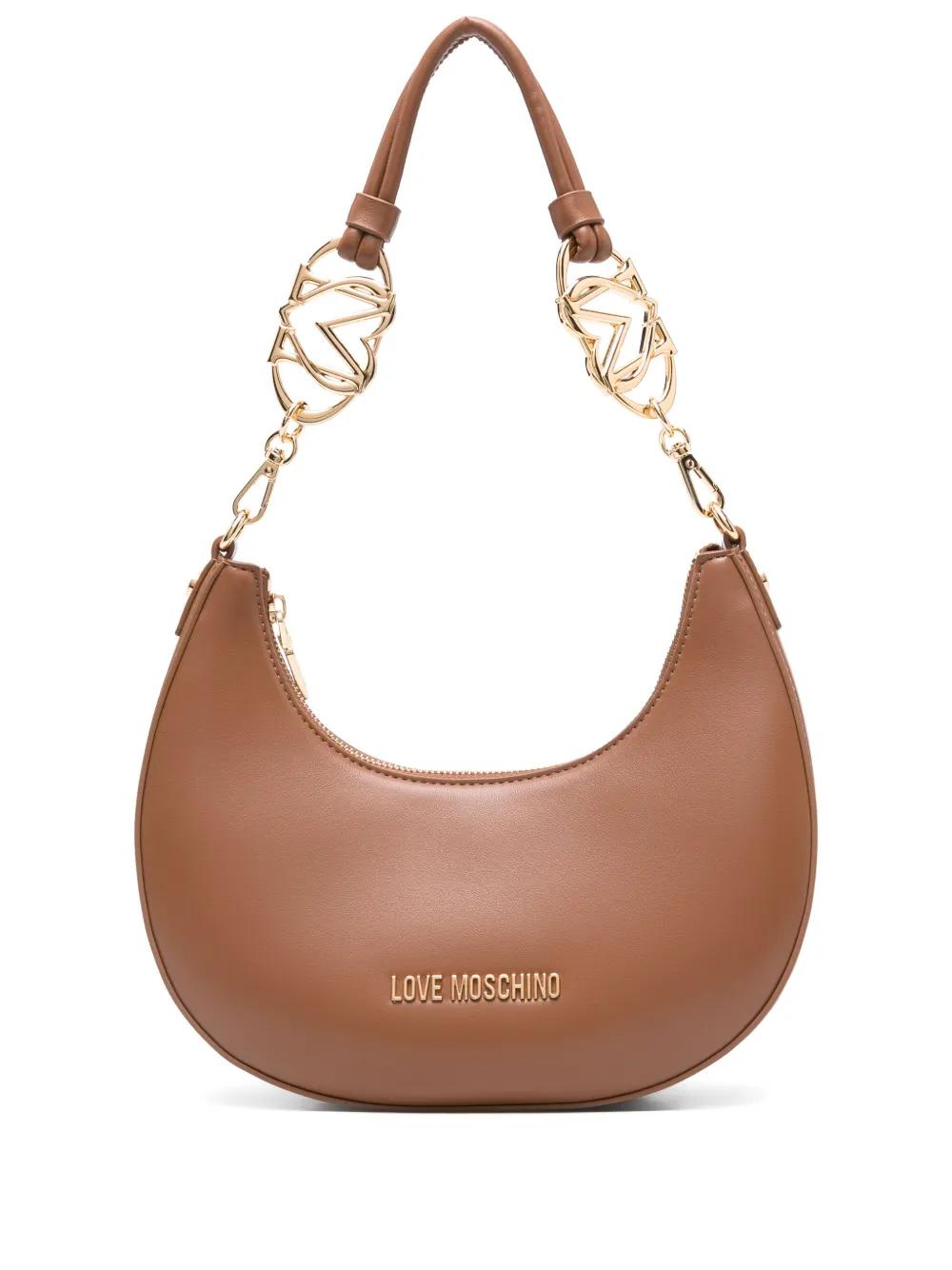 Love Moschino logo-plaque shoulder bag