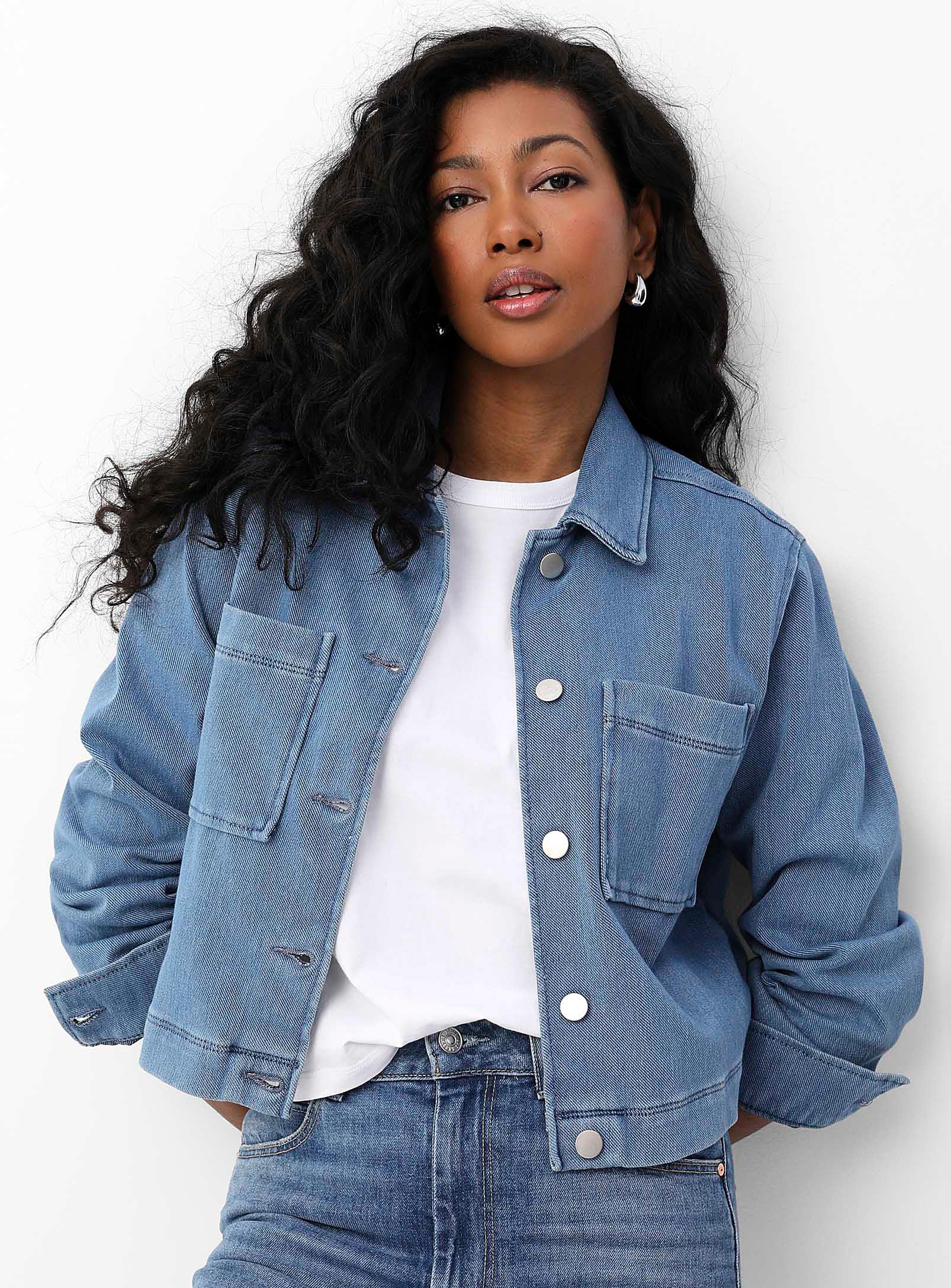 Mavi - Shirley cropped stretch jean jacket