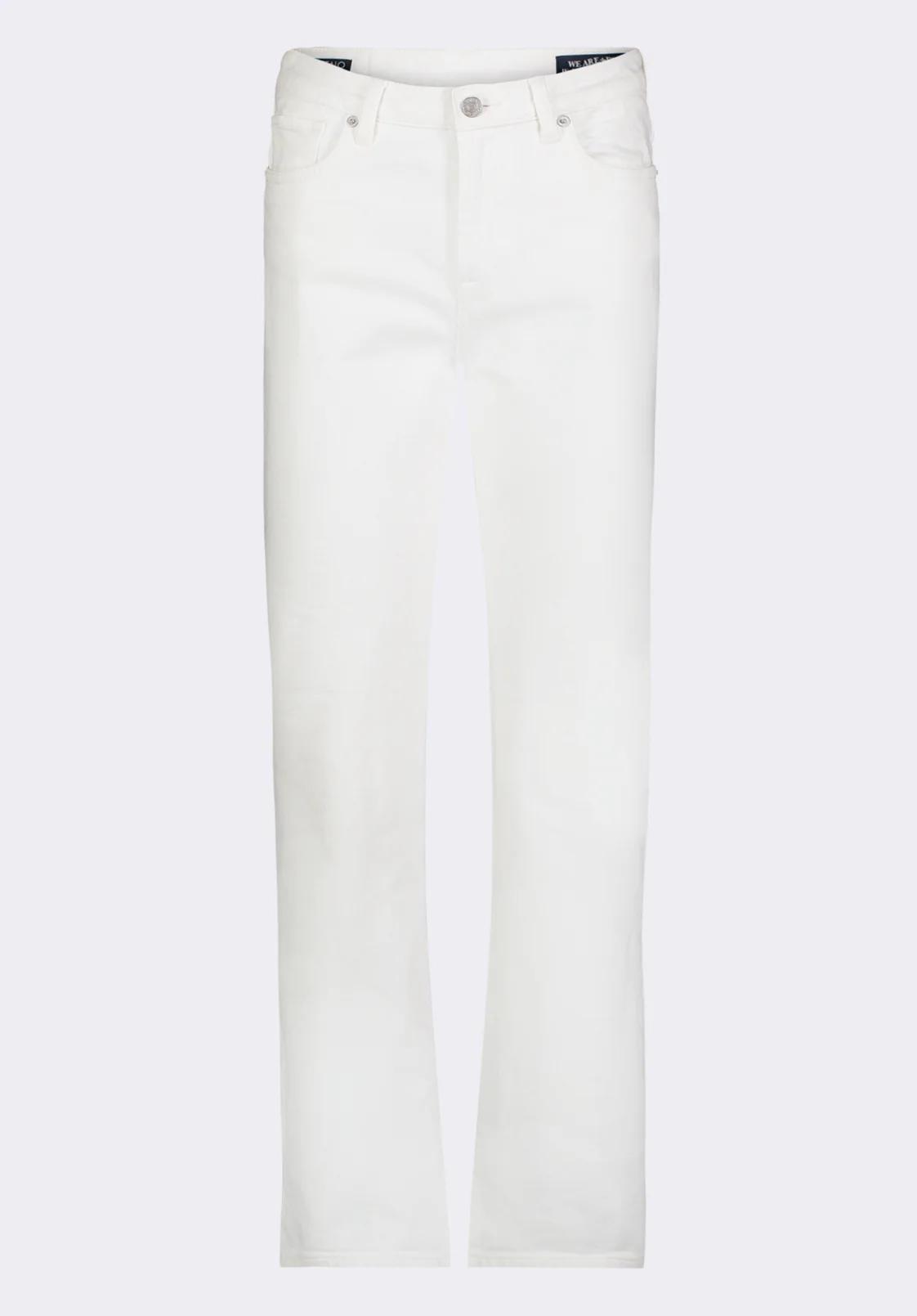 Buffalo Jeans Women's High Rise Straight Jayden Pants, White - Size: 34
