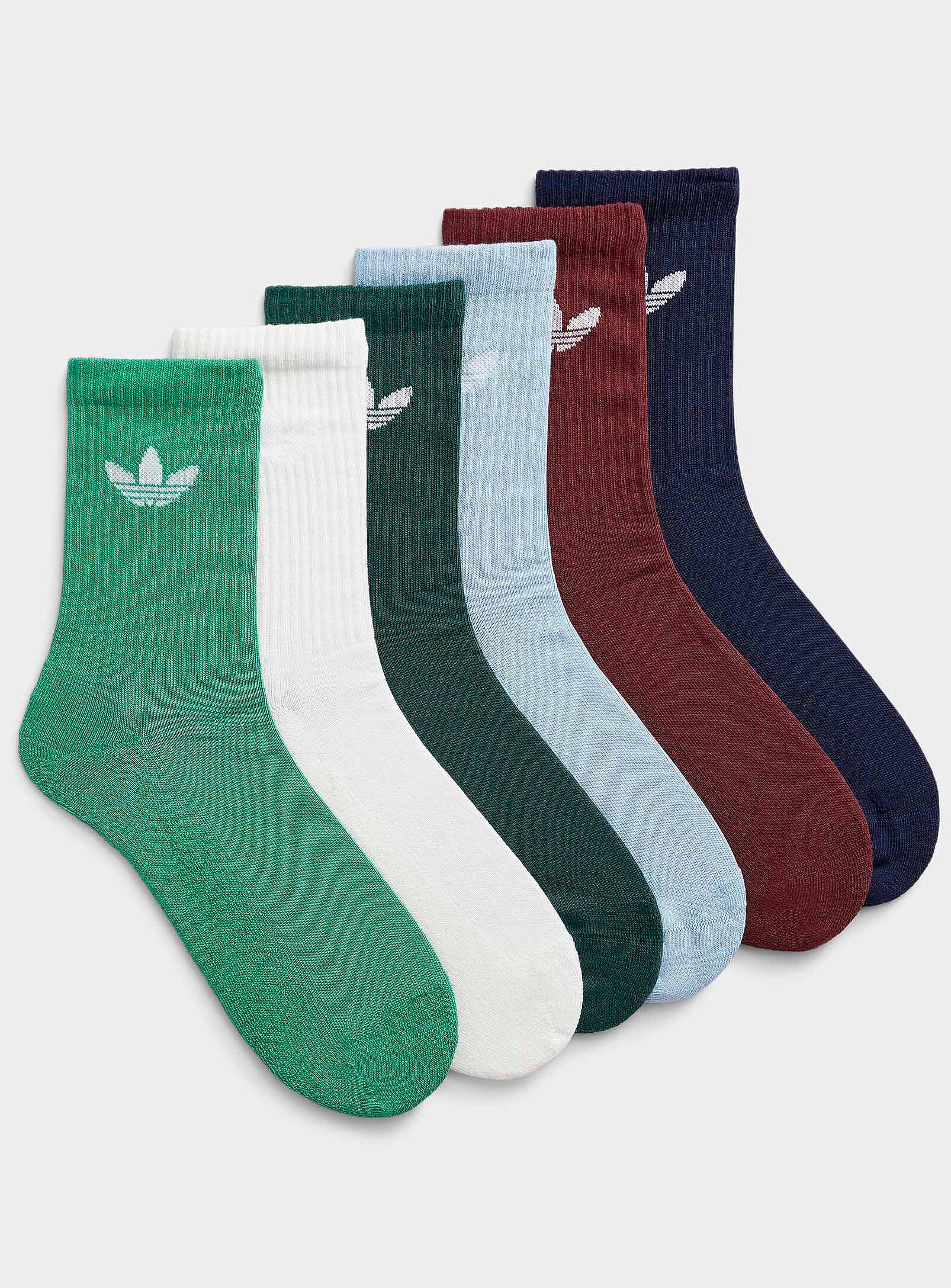 Coloured athletic socks 6-pack