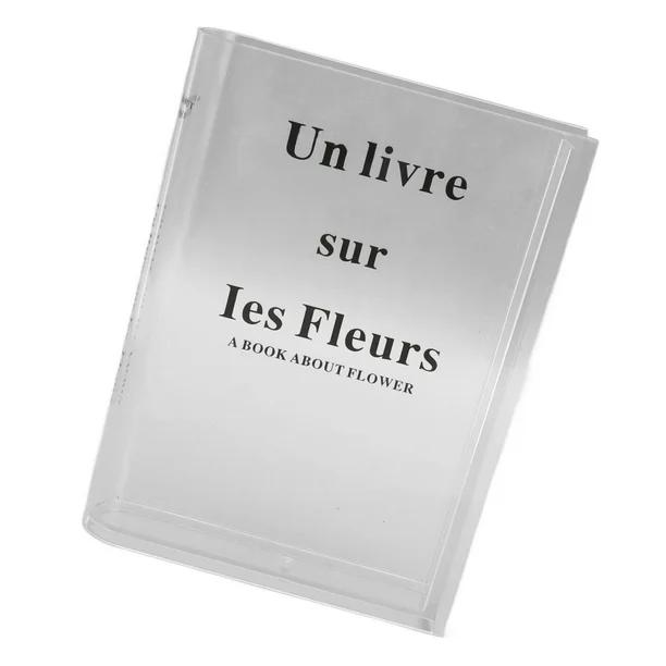 Exquisite Clear Flower Vase, Clear Book Vase, Acrylic Artistic Cultural Flavor Decorative Book Flower Vase, Large Vase For Floral Arrangement Home Decor