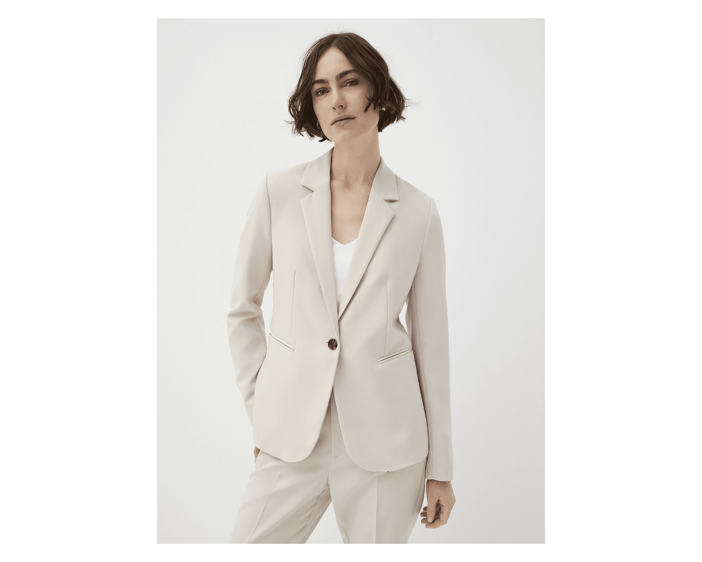 Taylor single-button blazer