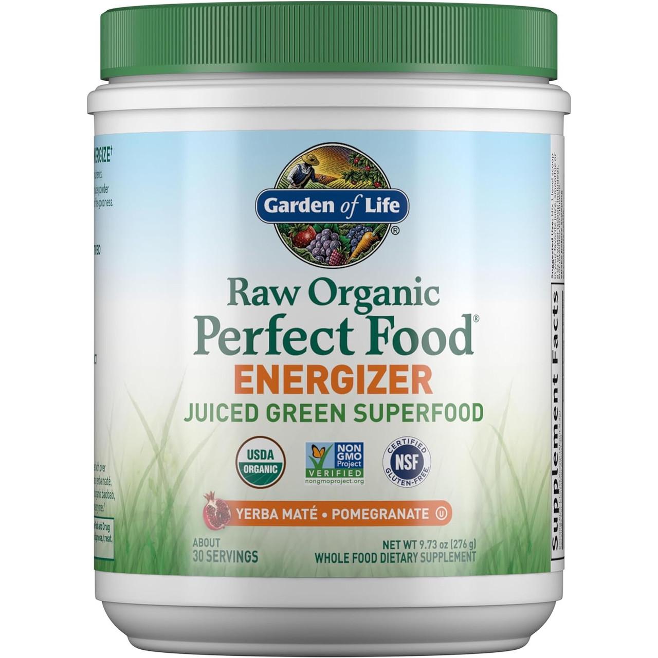 Garden of Life Perfect Food Raw-Energizer Raw Organic Green Super Food - 279 Grams