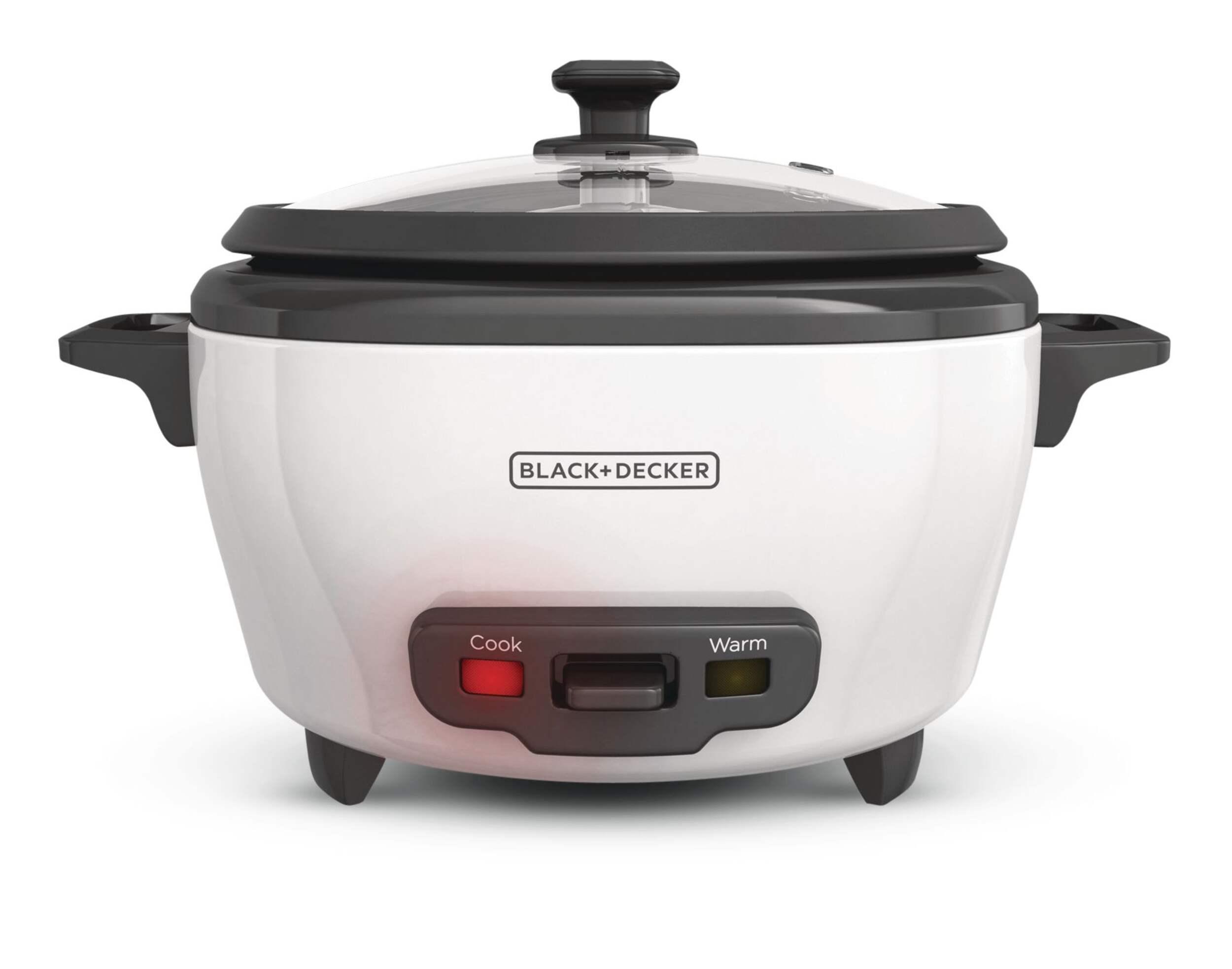 Black & Decker Non-Stick Rice Cooker & Steamer White