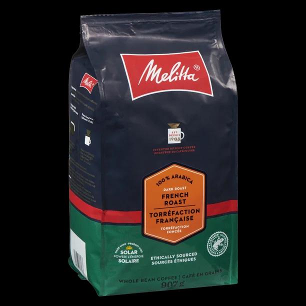 French Roast Whole Bean 907g, Smokey aroma with bittersweet chocolate notes and a velvety, smooth finish