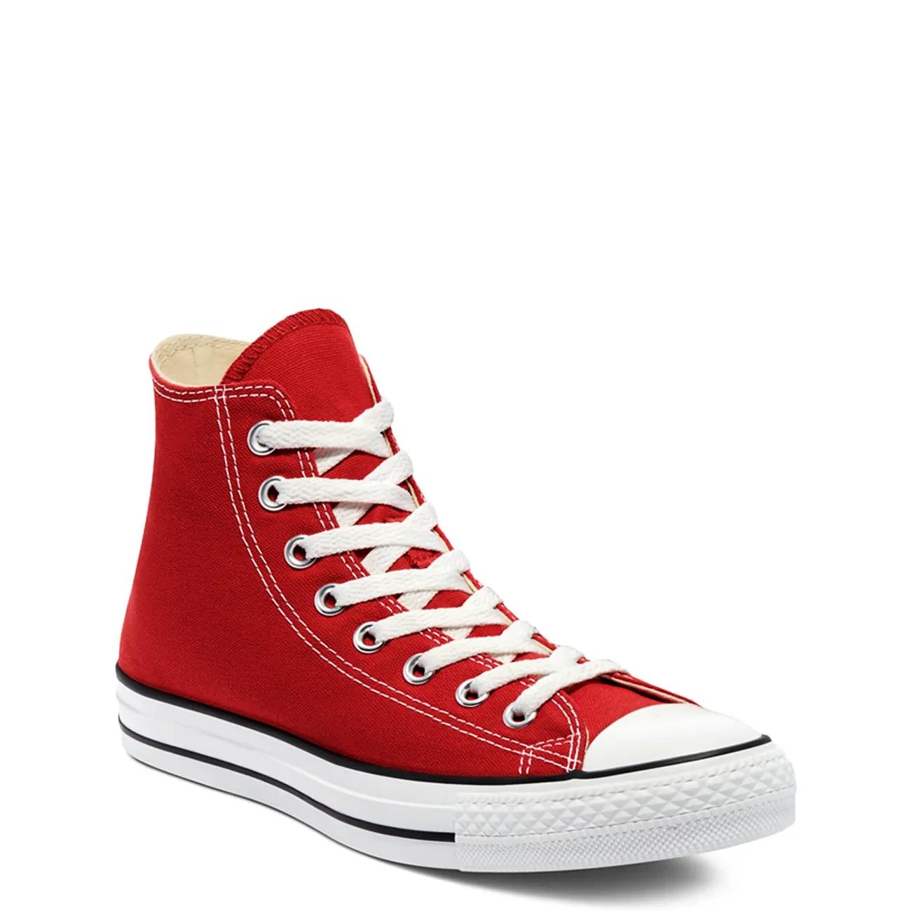 Converse Women's Converse Unisex Chuck Taylor All Star Classic Hi Top Sneaker in Red Size Women's 6/Men's 4 Medium