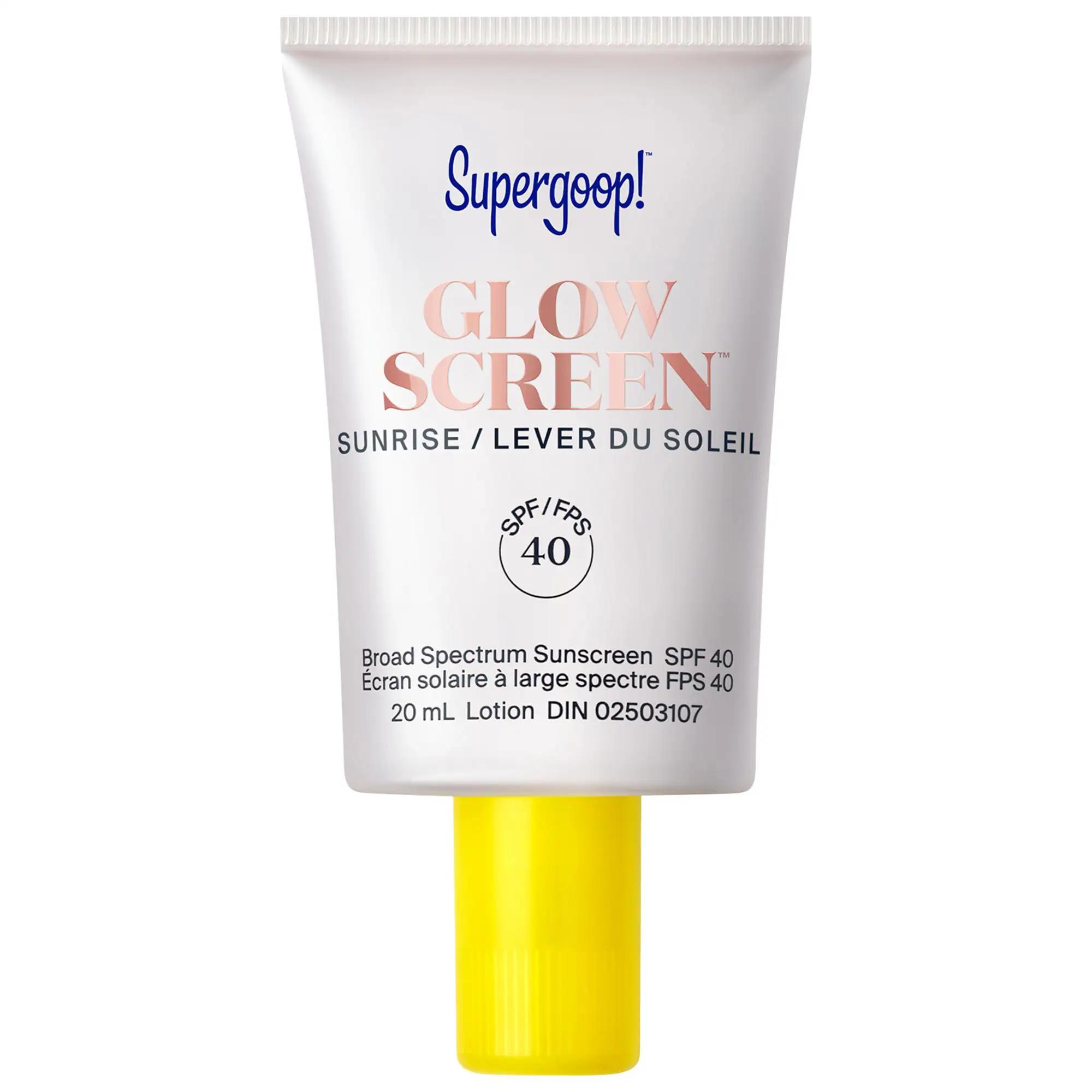 Supergoop! Mini Glowscreen SPF 40 Sunscreen with Hyaluronic Acid + Niacinamide Sunrise 0.67 oz / 20 mL