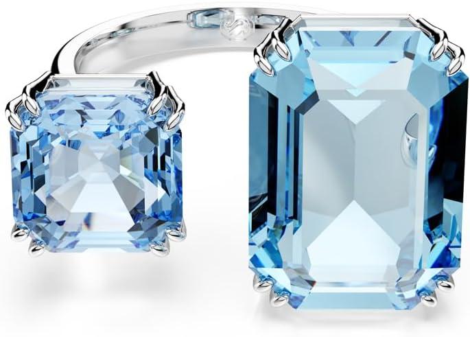 Millenia Cocktail Ring Rhodium shiny Blue - P_130985