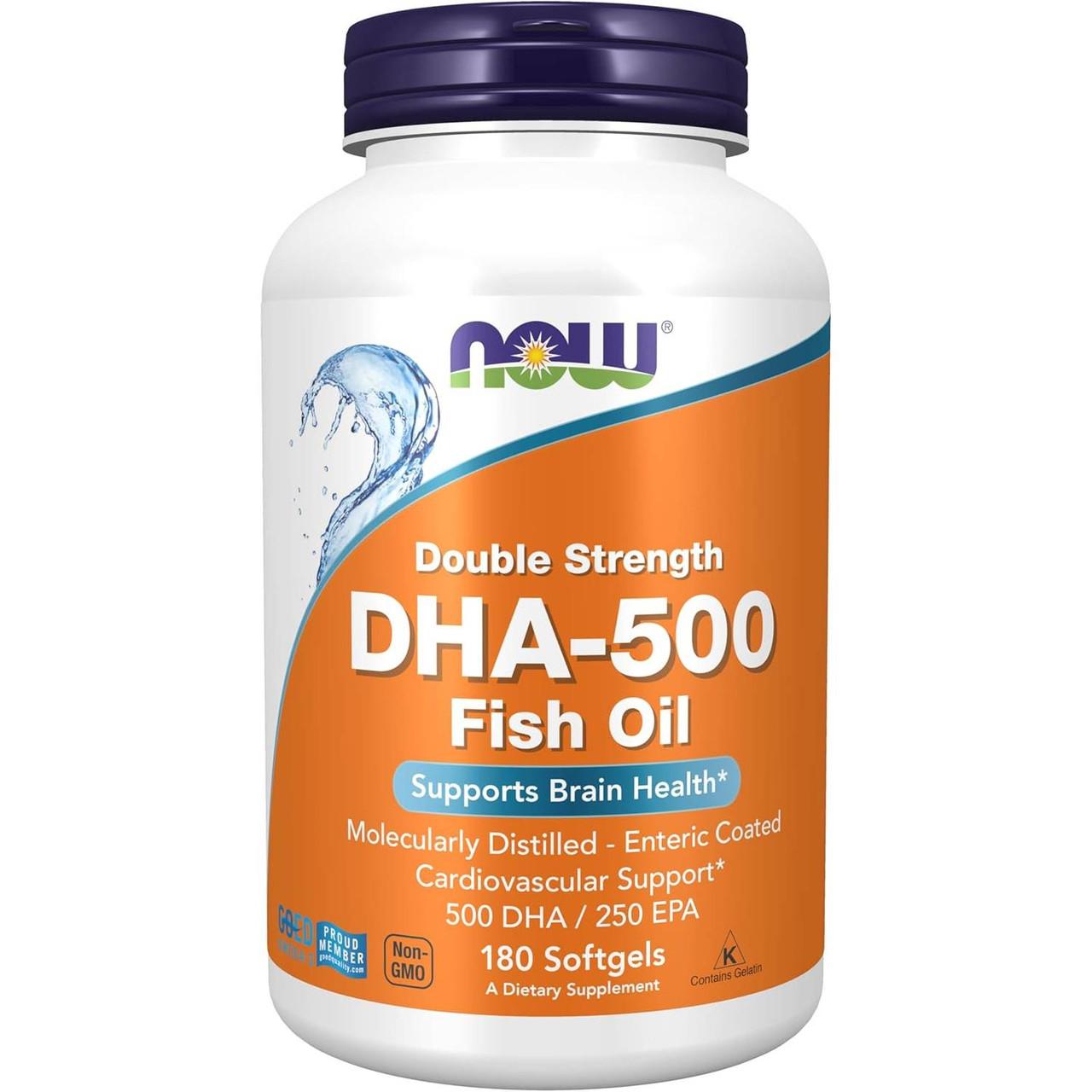 NOW Foods DHA-500 Double Strength - 180 Softgels