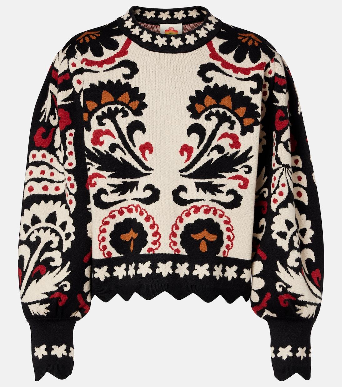 Tapestry Stripes jacquard sweater