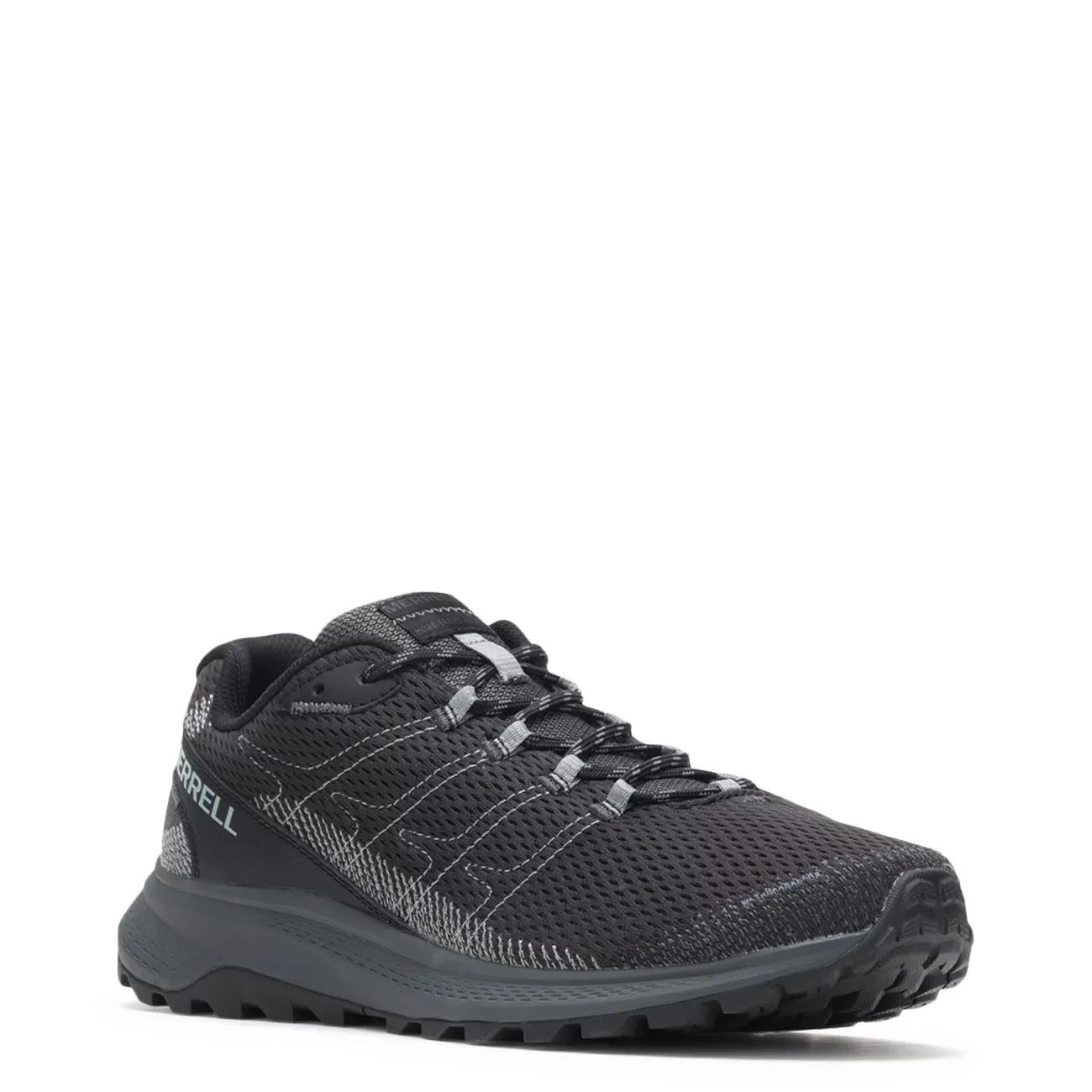 Merrell Men's Fly Strike Wide Width Trail Hiking Sneaker in Black Size 8
