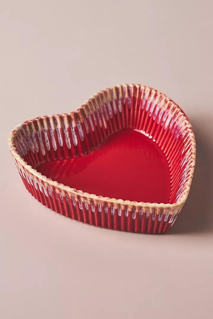 Heart-Shaped Stoneware Ramekin