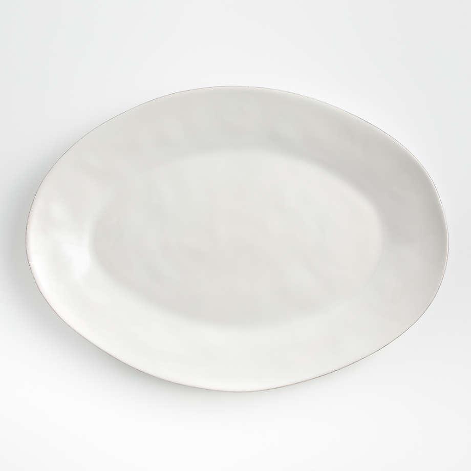 Marin White Large Oval Serving Platter Save to FavoritesMarin White Large Oval Serving Platter