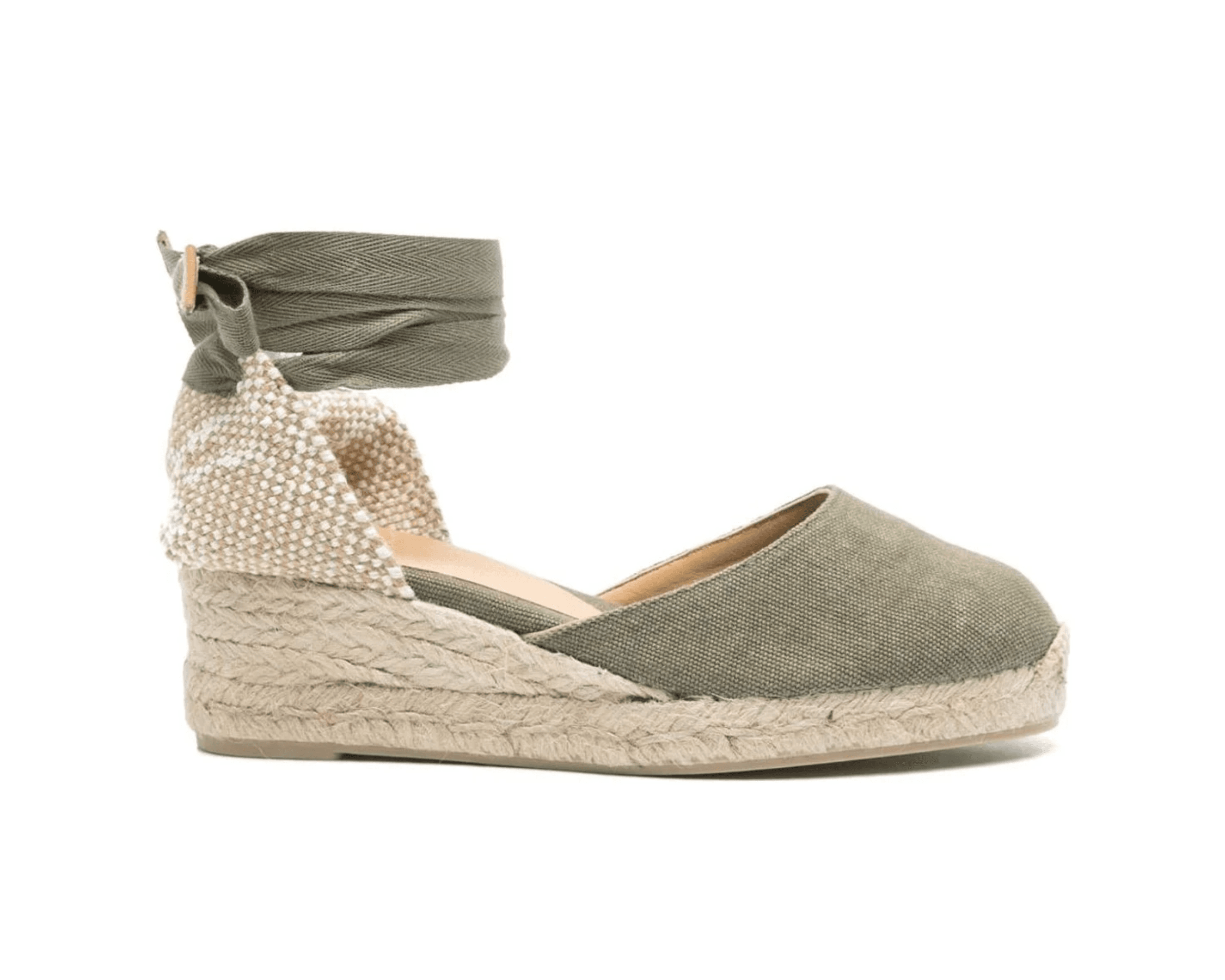 Castaner Women's Carina Canvas Espadrilles Sandal in Green