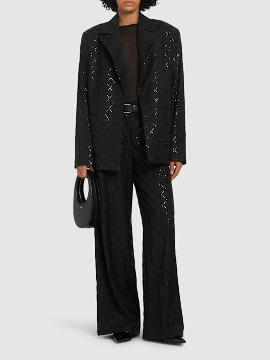 Oversize sequined blazer