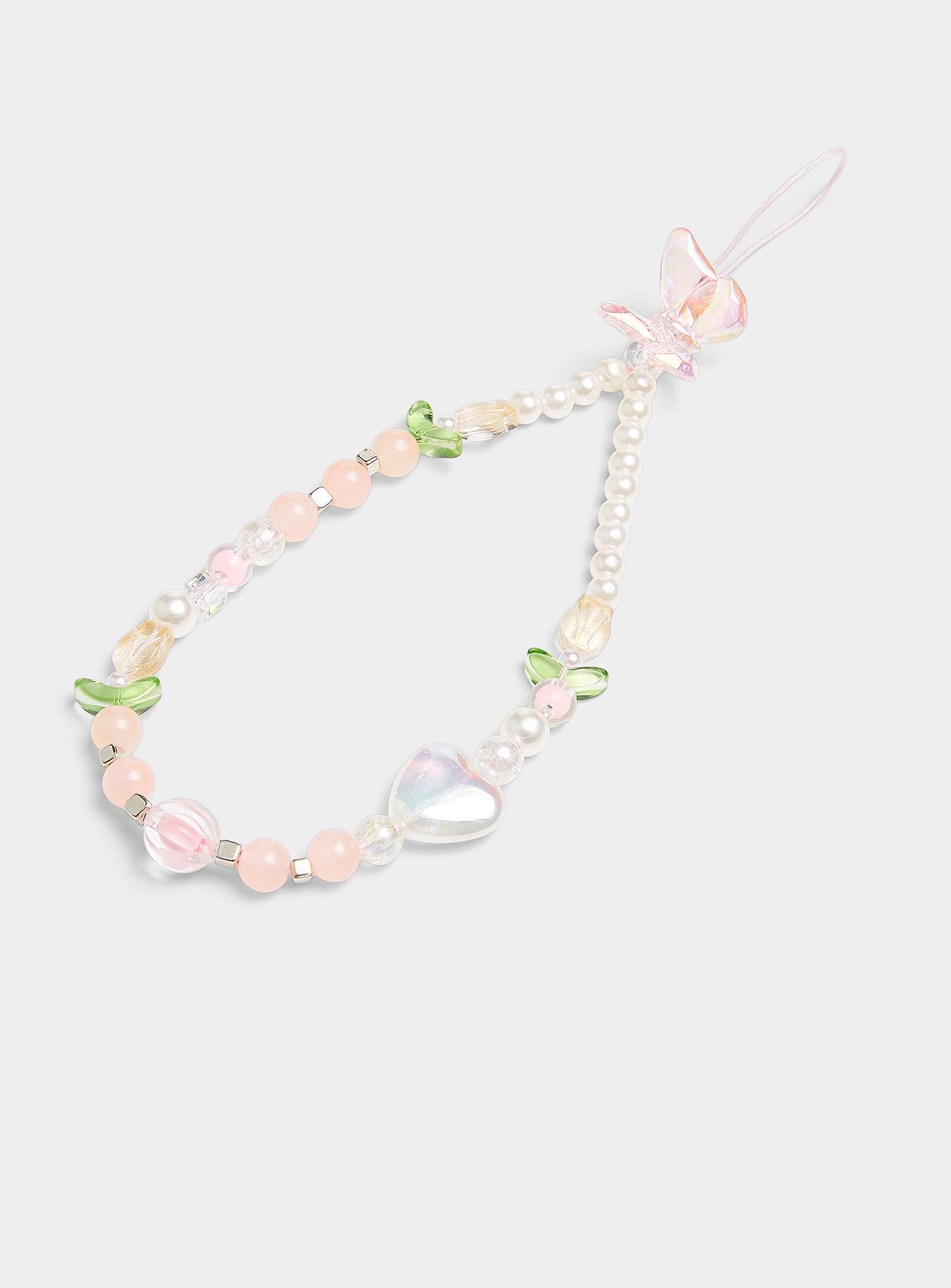 Simons - Women's Pearl butterfly phone charm