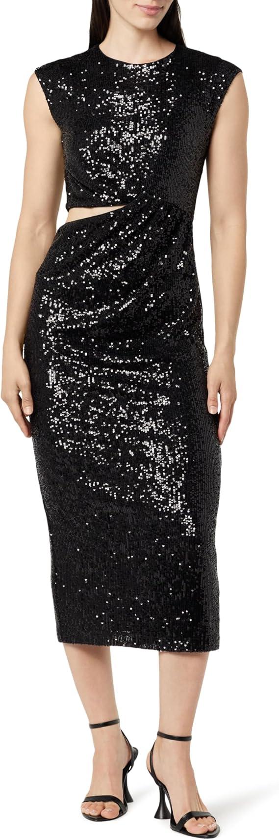 The Drop Women's Padma Cutout Sequin Midi Dress