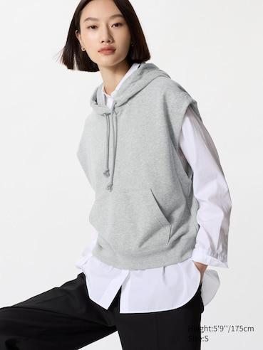 SWEAT SLEEVELESS HOODIE