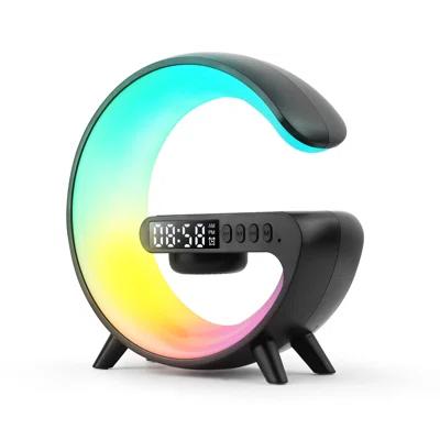 Multifunctional Bedside Sleeping Lamp Bluetooth Audio Alarm Clock Wireless Charge Night Light