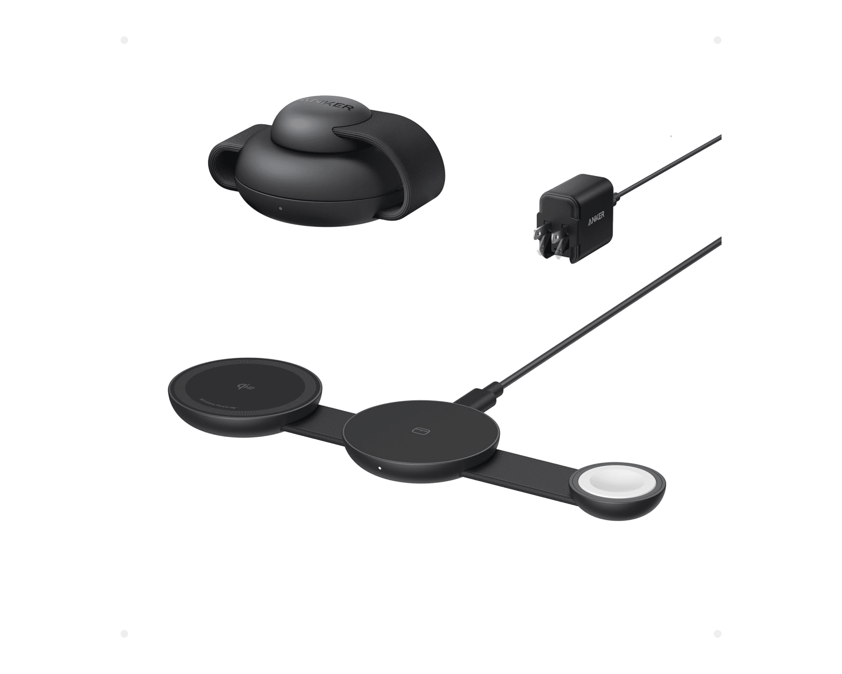 Anker MagGo Wireless Charging Station (3-in-1, Foldable Pad)