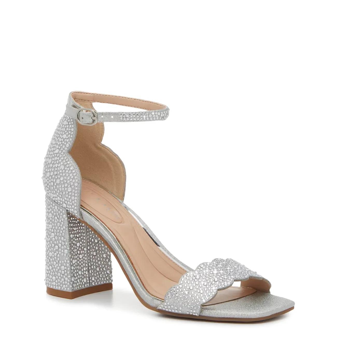 Kelly & Katie Women's Ceza Evening Sandal in Silver