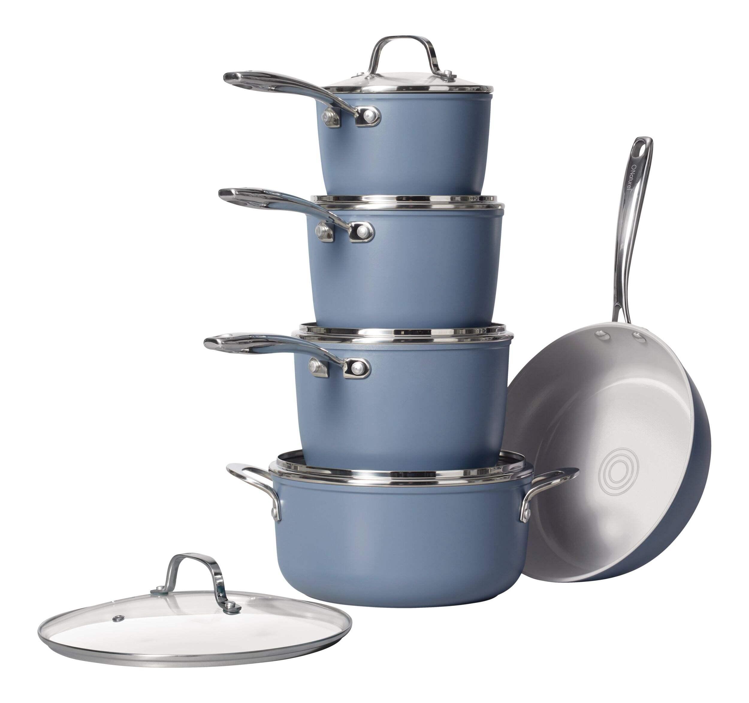 Heritage The Rock O Naturel Ceramic Non-Stick Cookset, 10-pc