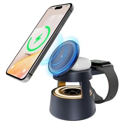 Wireless Charger 3 In 1, Fast Charging Station Holder