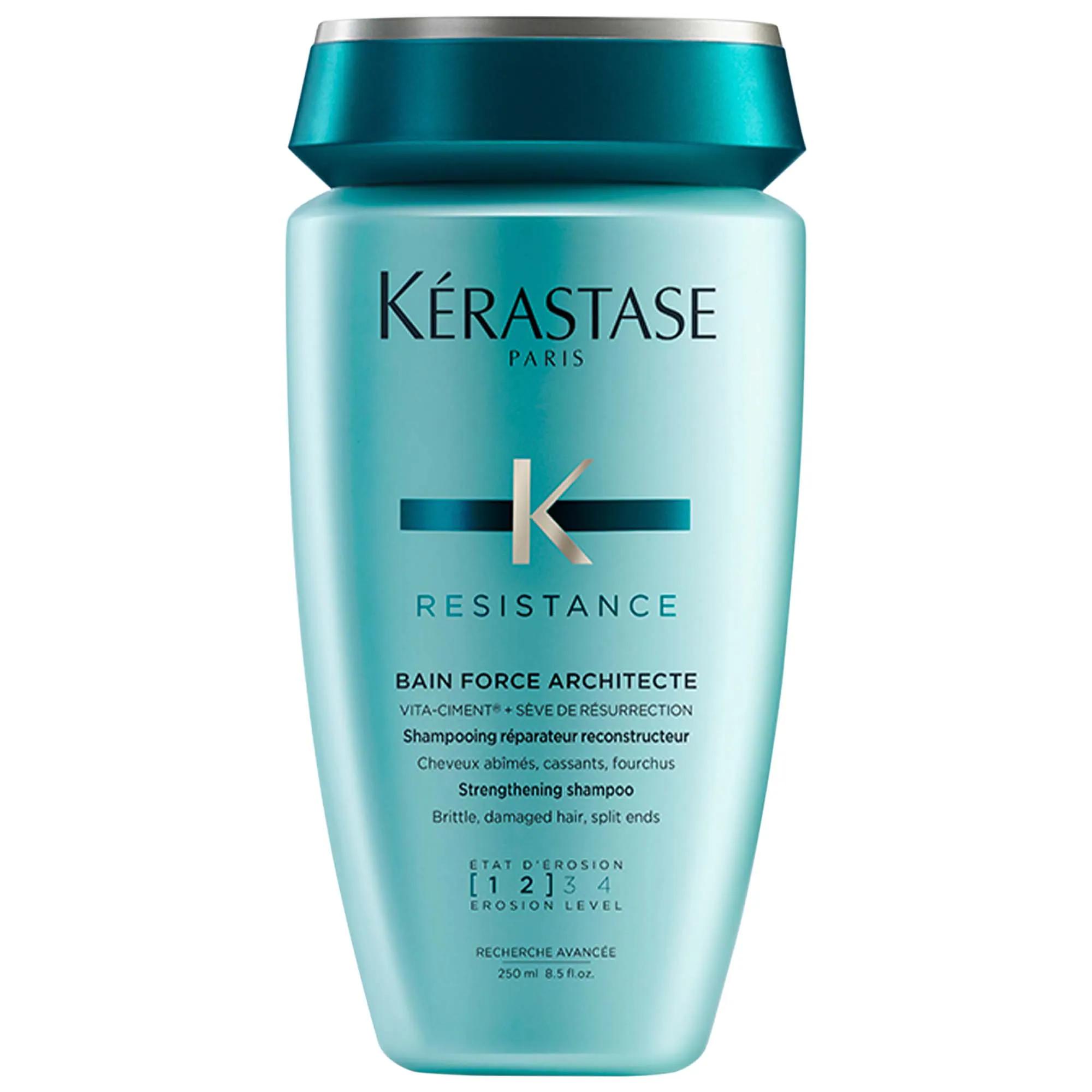 Kérastase Resistance Strengthening Shampoo for Damaged Hair from Heat Styling 8.5 oz/ 250 mL