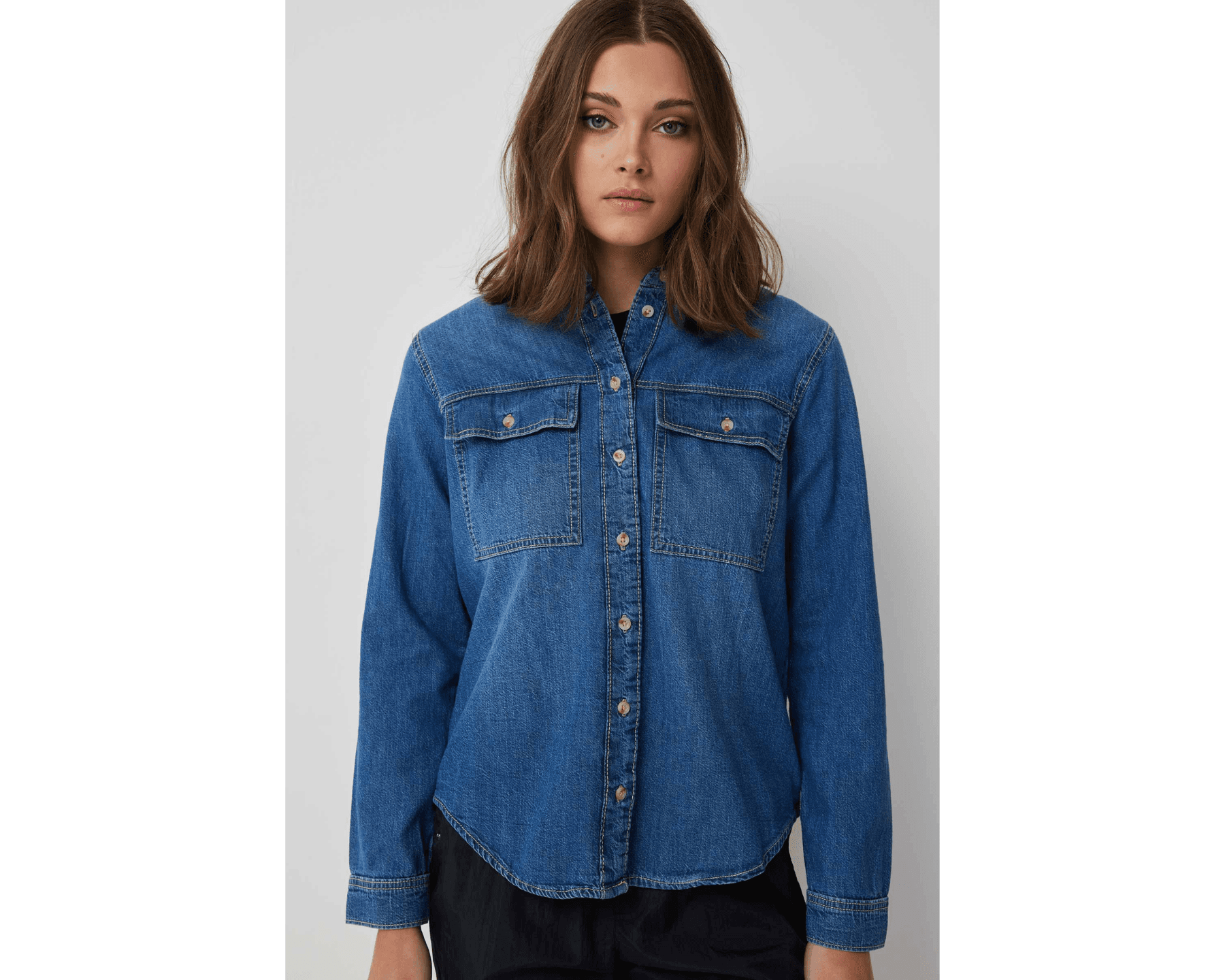 Classic Denim Shirt in Blue