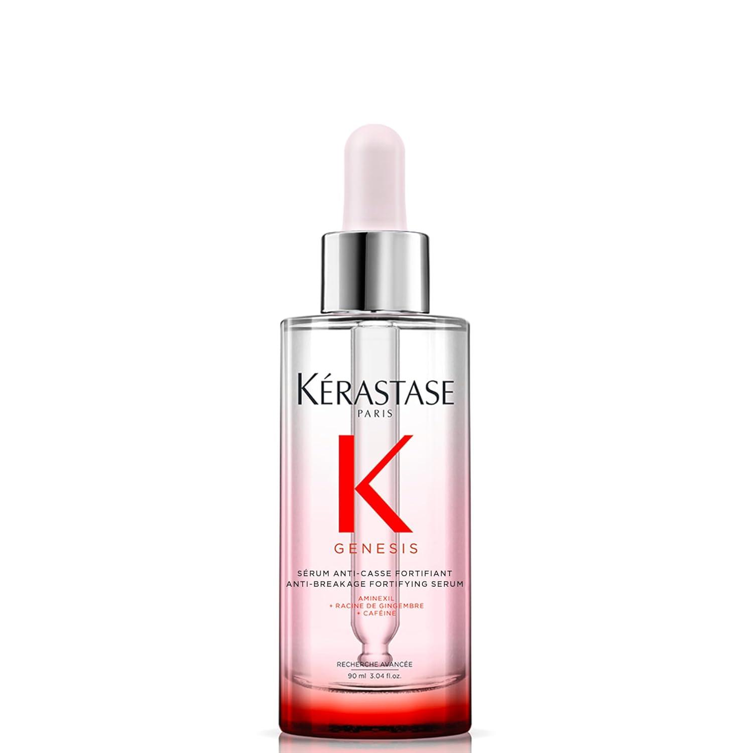 Kérastase Genesis Hair Serum, Nourishing Fortifying Leave-In, For Weakened Hair, With Ginger Root Edelweiss Flower, 90 ml