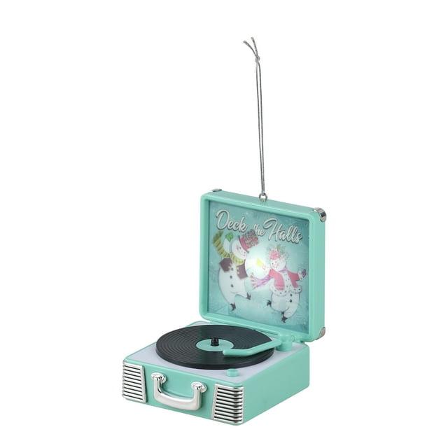 Mr. Christmas 3.8" Retro Vinyl Record Player Ornament