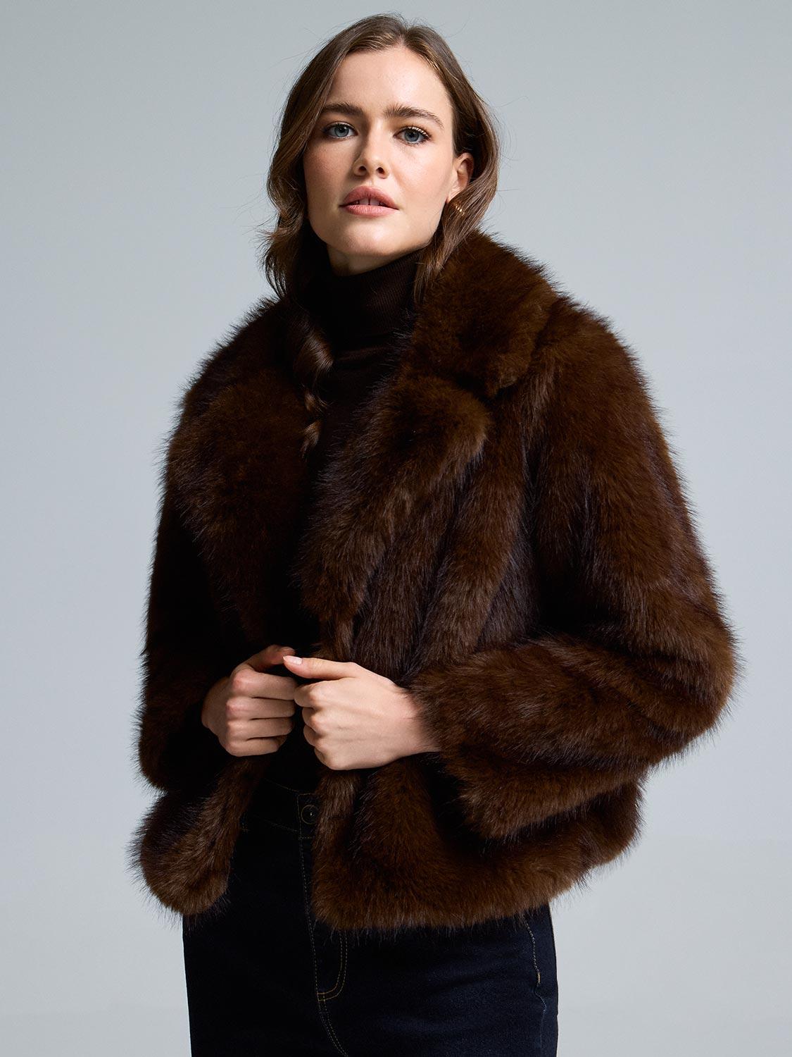 Short Faux Fur Jacket