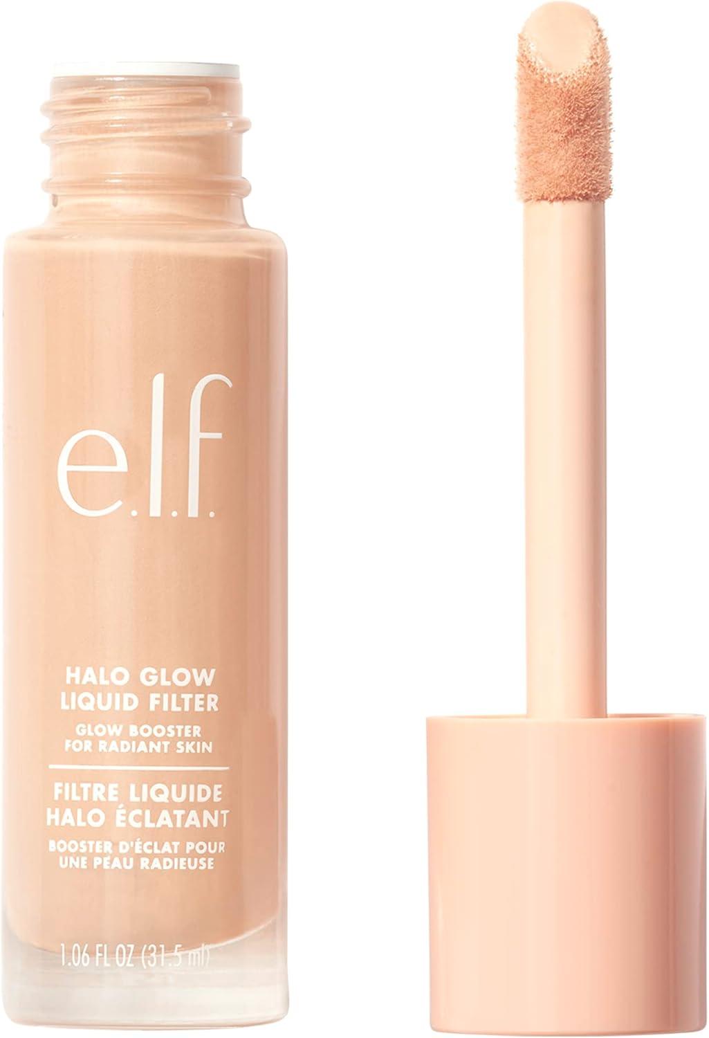 e.l.f. Halo Glow Liquid Filter, Complexion Booster For A Glowing, Soft-Focus Look, Infused With Hyaluronic Acid, Vegan & Cruelty-Free, 1 Fair
