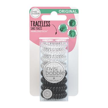 invisibobble Original Hair Rings Multipack Crystal Clear & True Black
