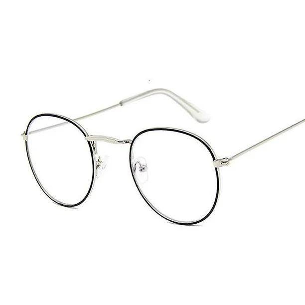 New Vintage Round Glasses Frame Women Metal Small Circle Shape Eyewear Clear Optical Eyeglasses Transparent Lens Spectacle Gafas
